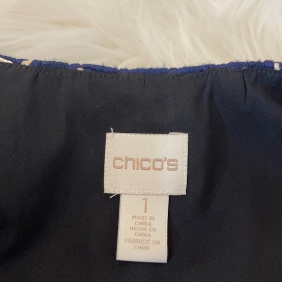 Chicos Navy Tweed Jacket - Picture 7 of 8